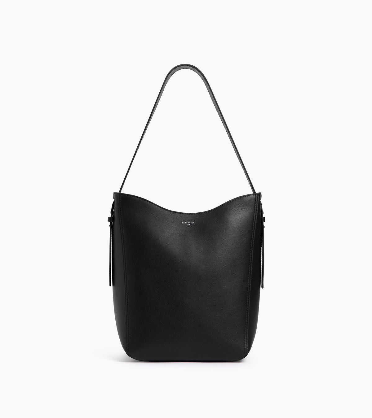 Sac hobo moyen modèle Céleste en cuir lisse