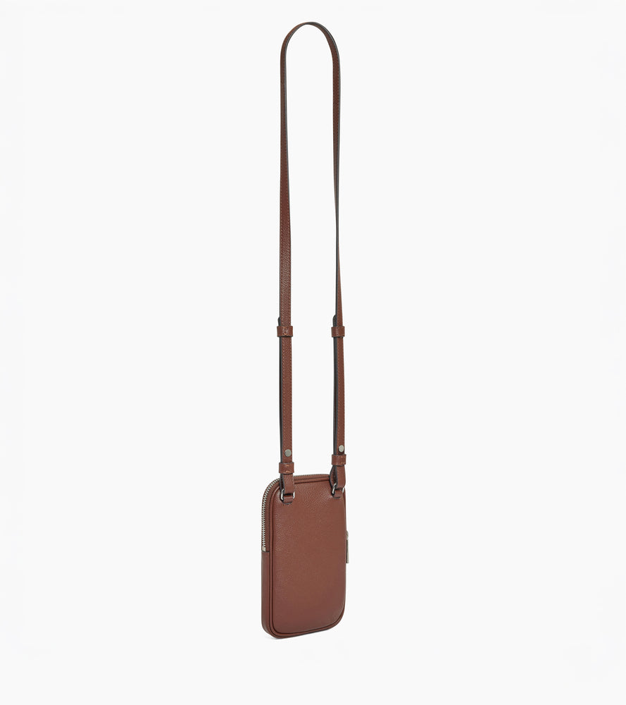 Etui téléphone en cuir grainé