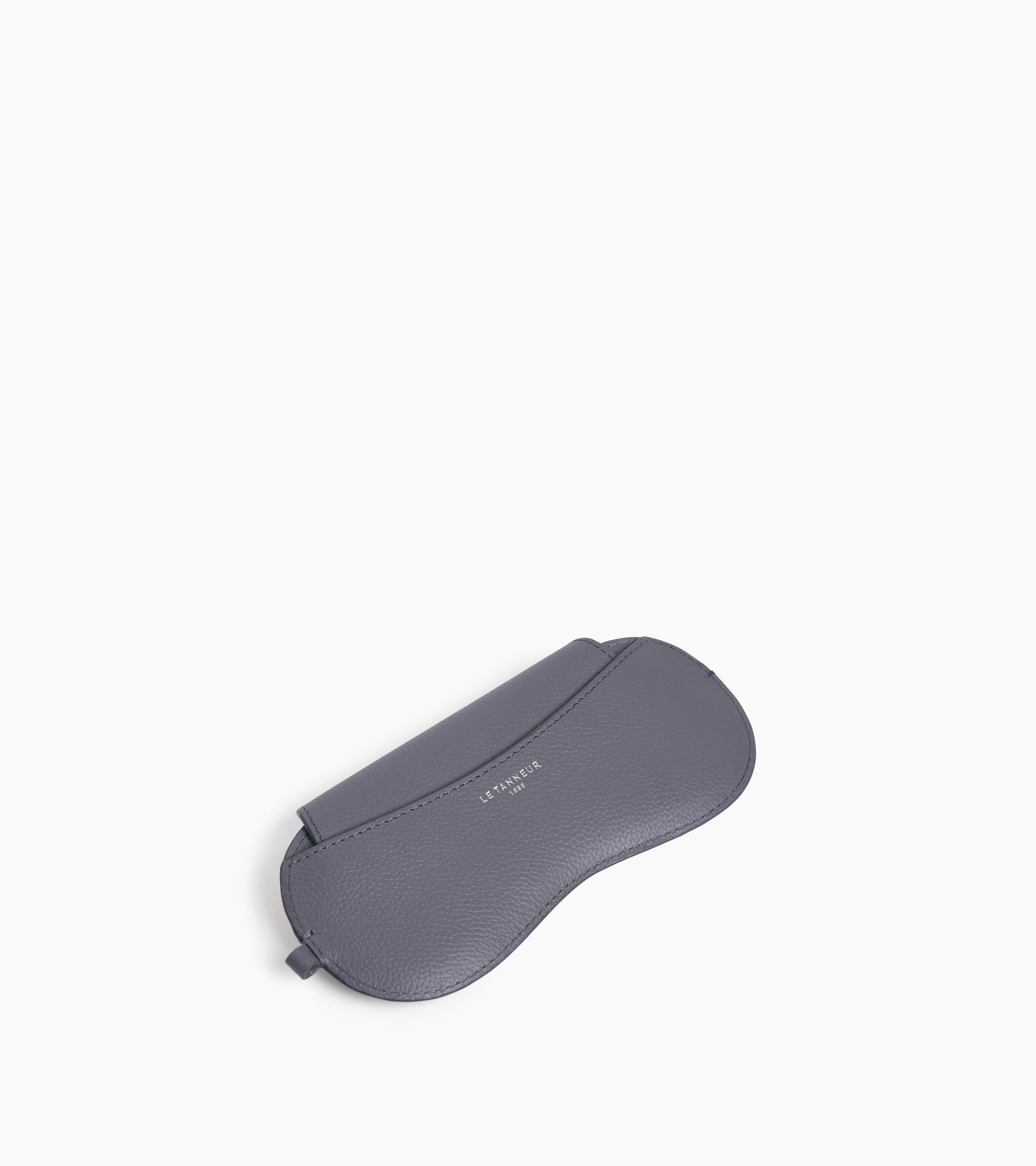 Estuche para gafas con abalorios de cuero granulado