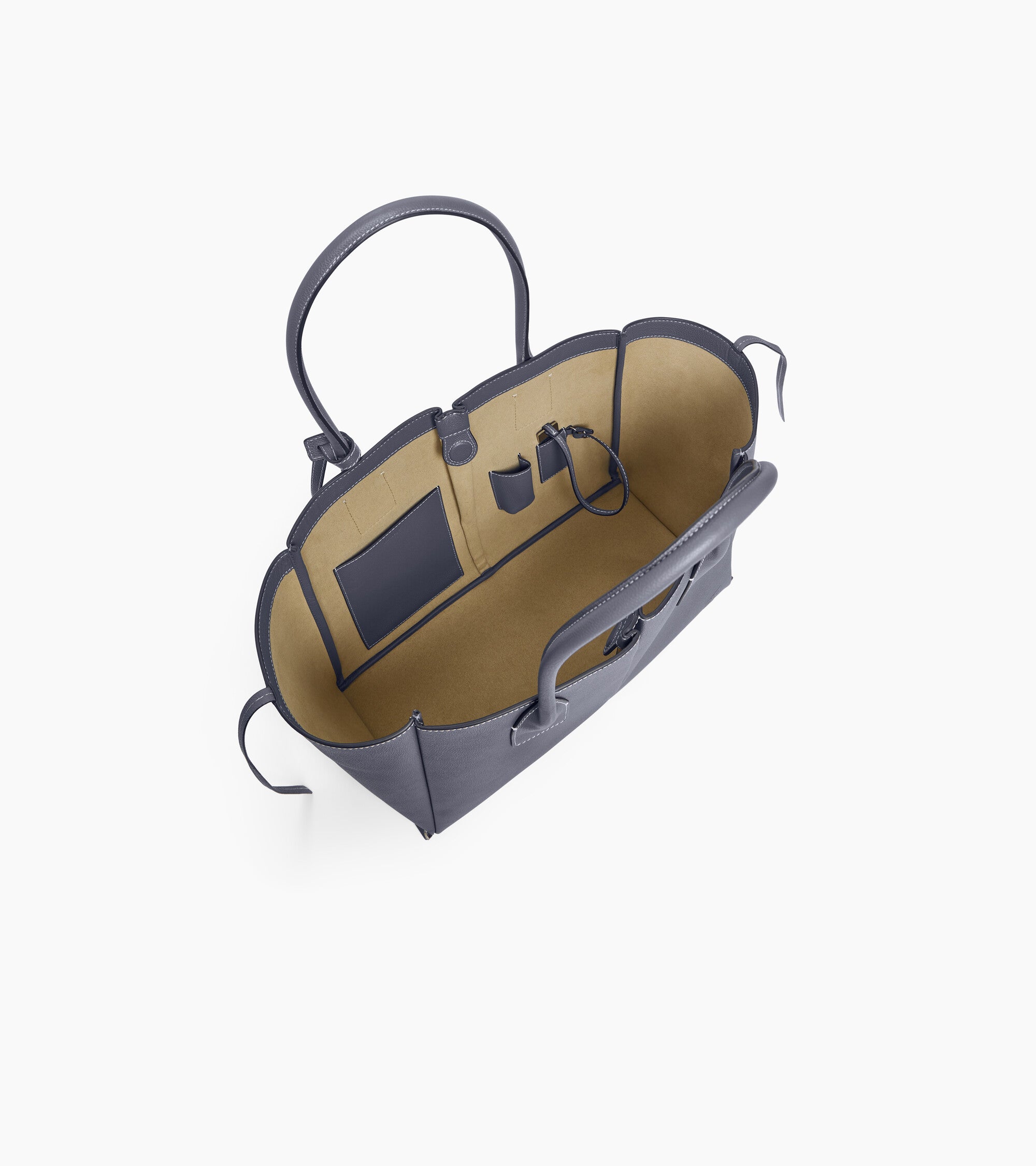 Bolso tote grande Elena de cuero texturizado
