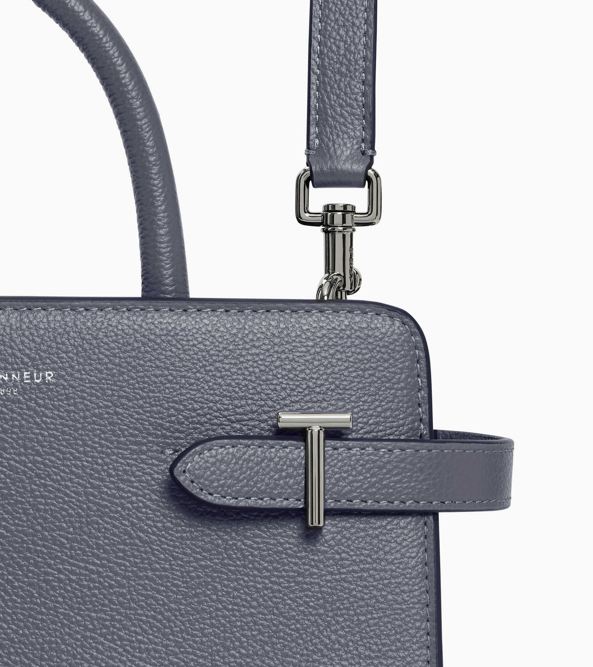 Sac à main moyen modèle Emilie en cuir grainé