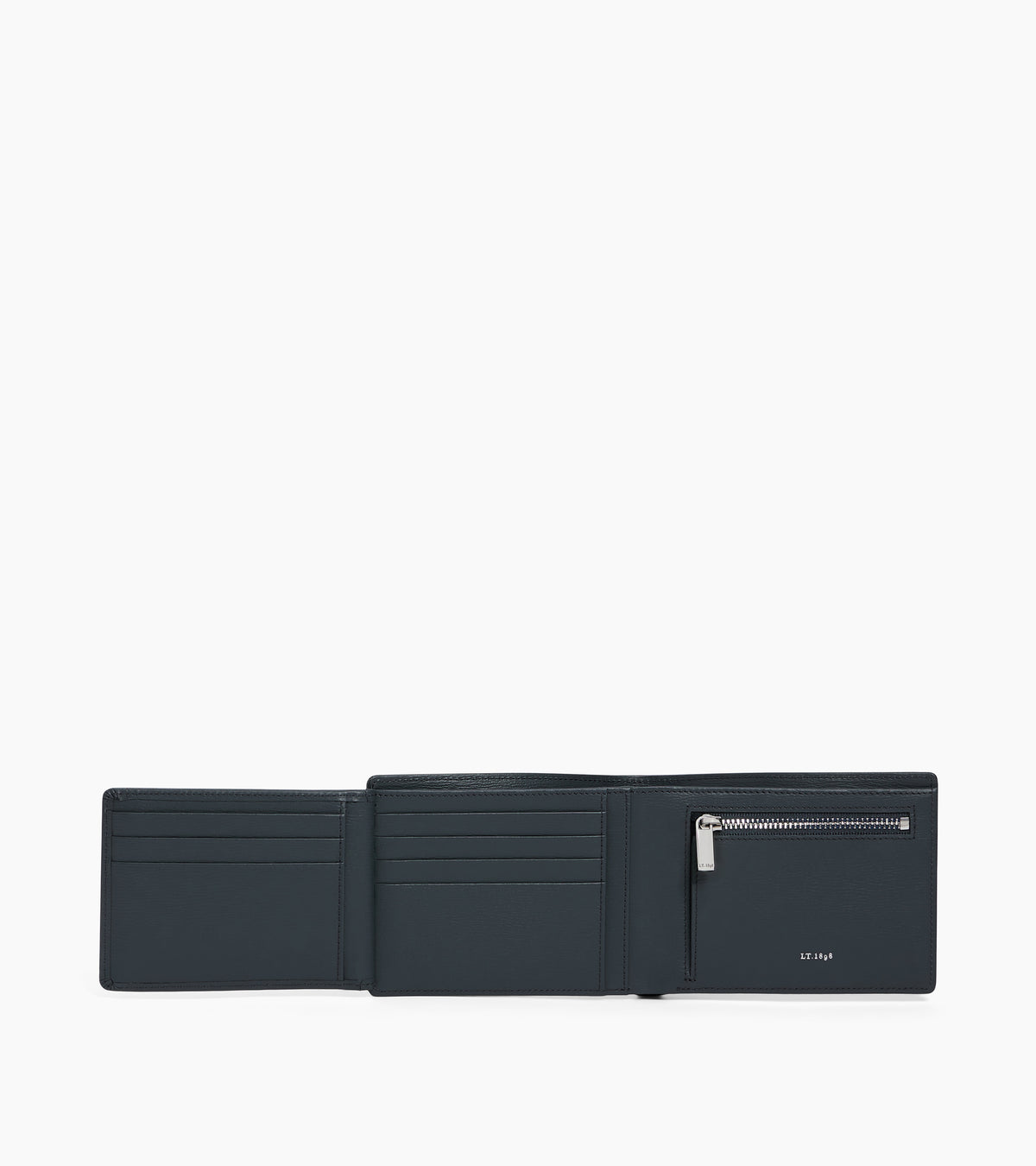Portefeuille horizontal 2 volets Lucien en cuir liégé