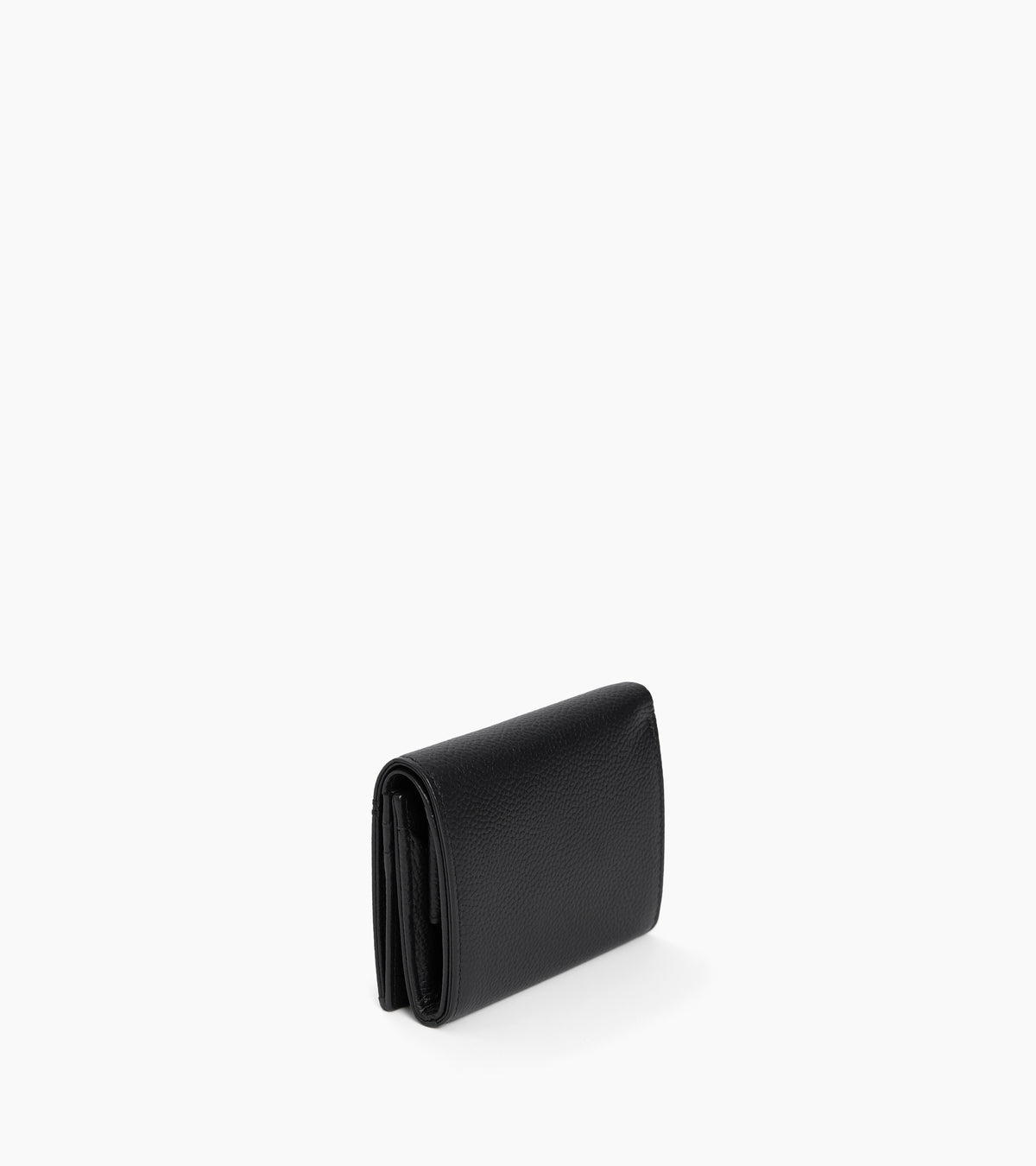 Porte monnaie boîte avec poche billets Lucien en cuir grainé