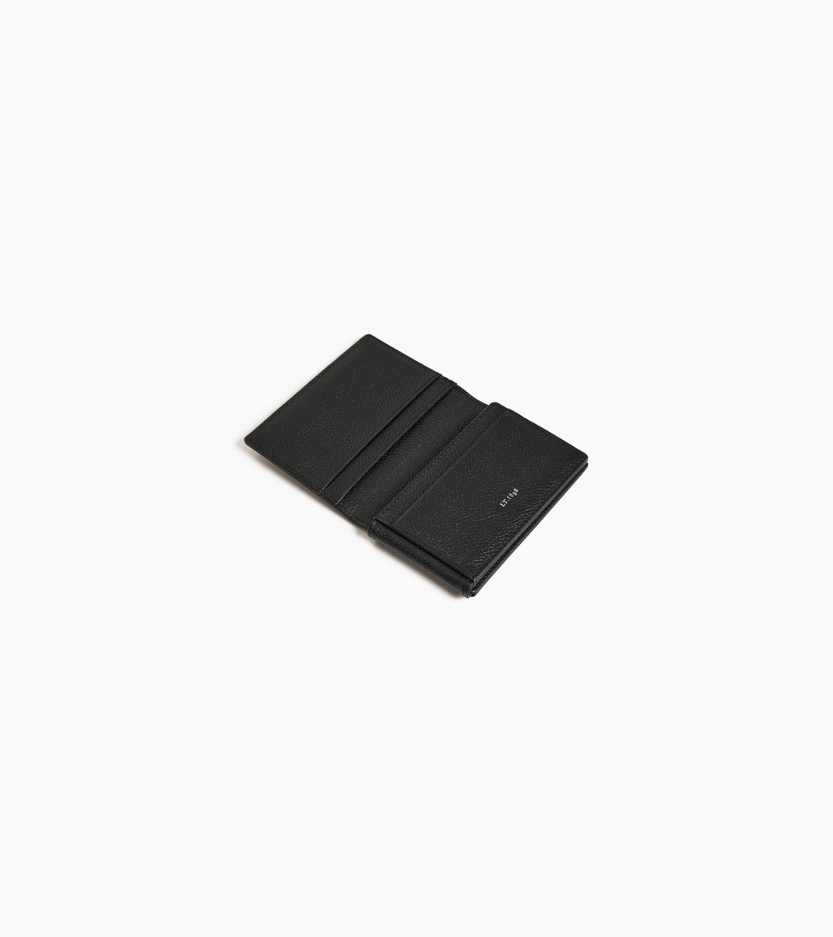 Porte cartes horizontal 2 volets Lucien en cuir grainé
