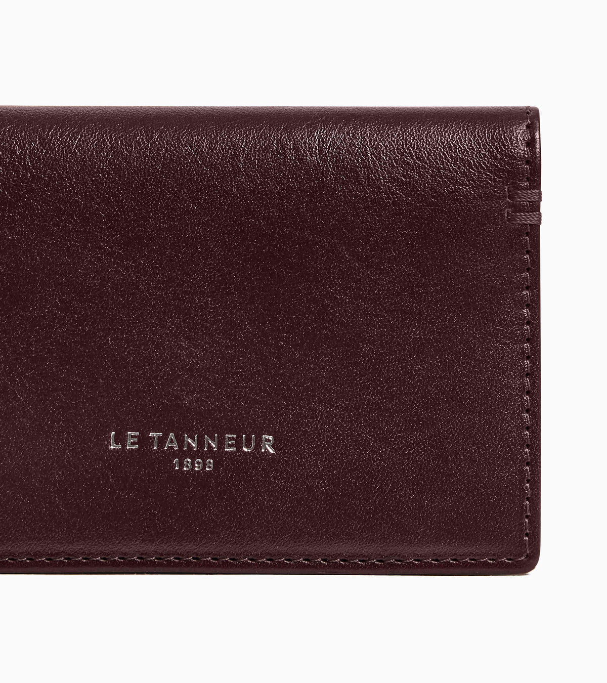Porte cartes horizontal 2 volets Lucien en cuir huilé