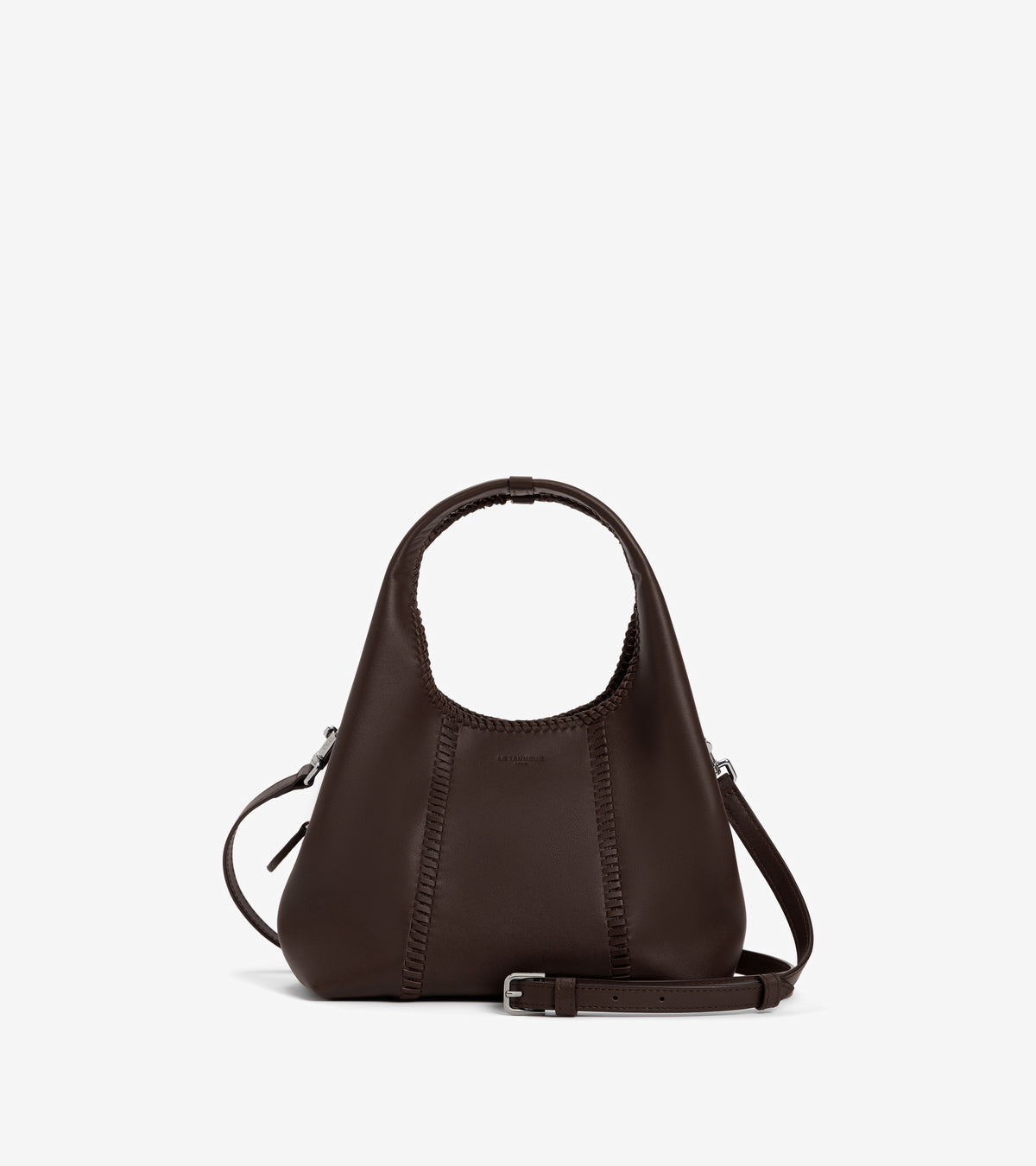 Petit sac à main Juliette en cuir lisse et surpiqûres