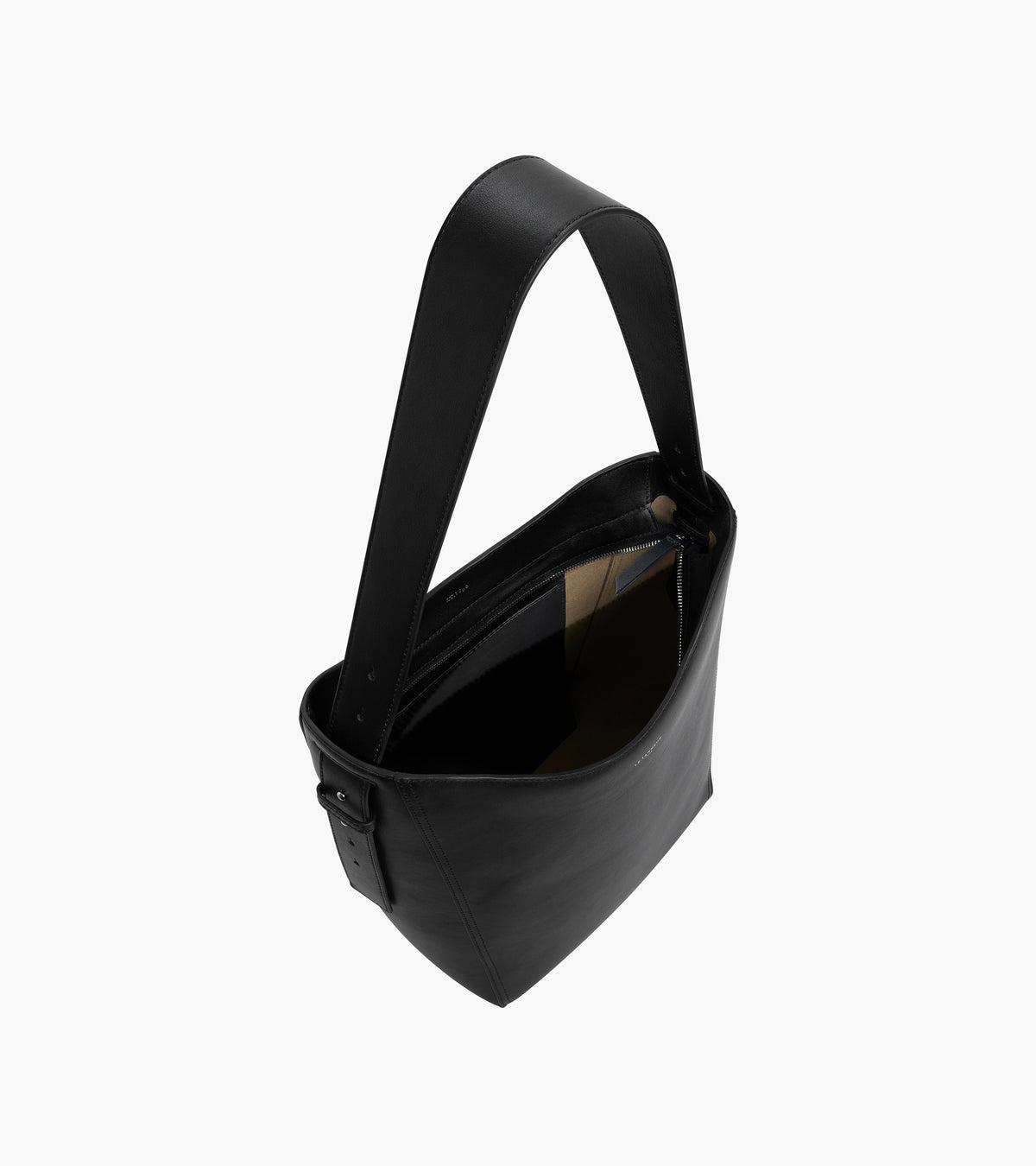Sac hobo moyen modèle Céleste en cuir lisse