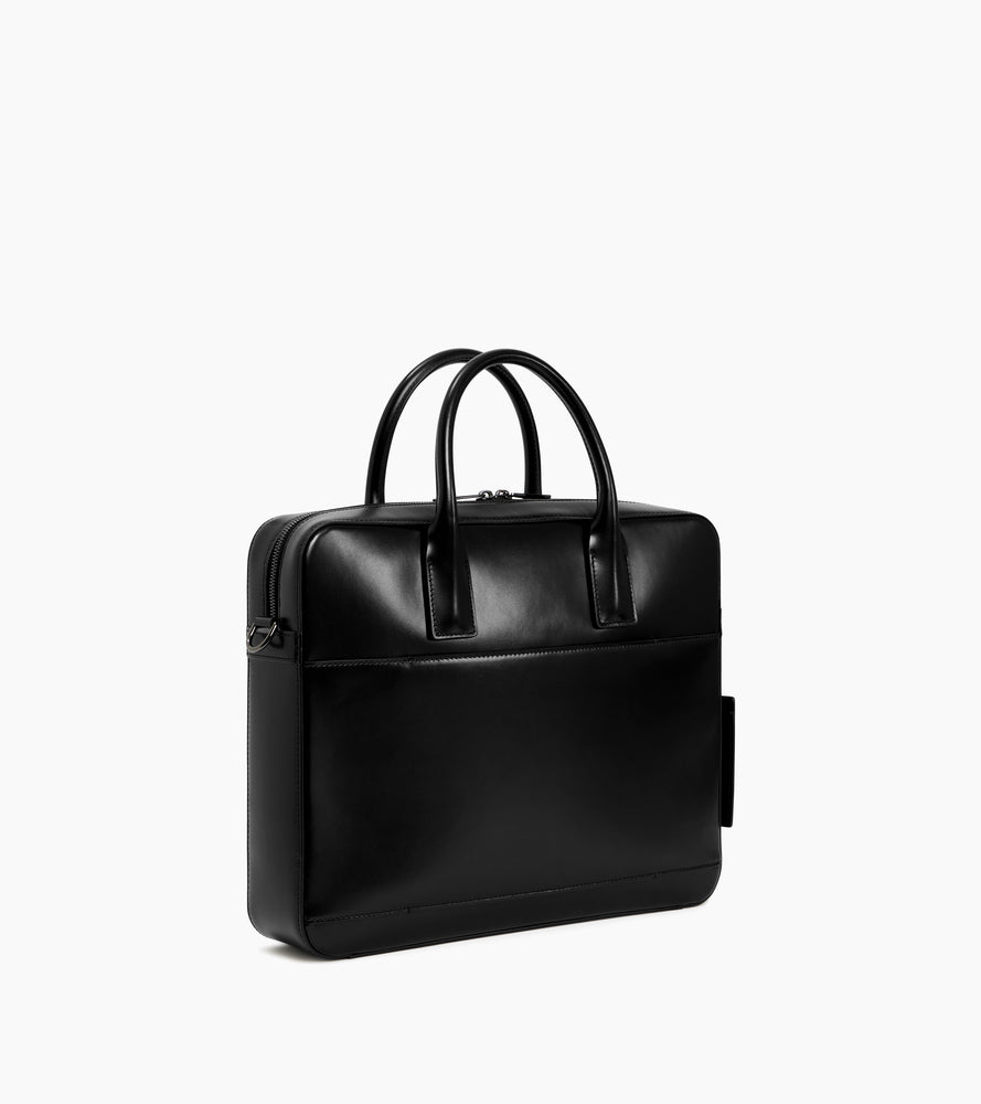 Porte documents 14" Emile en cuir lisse business effet box