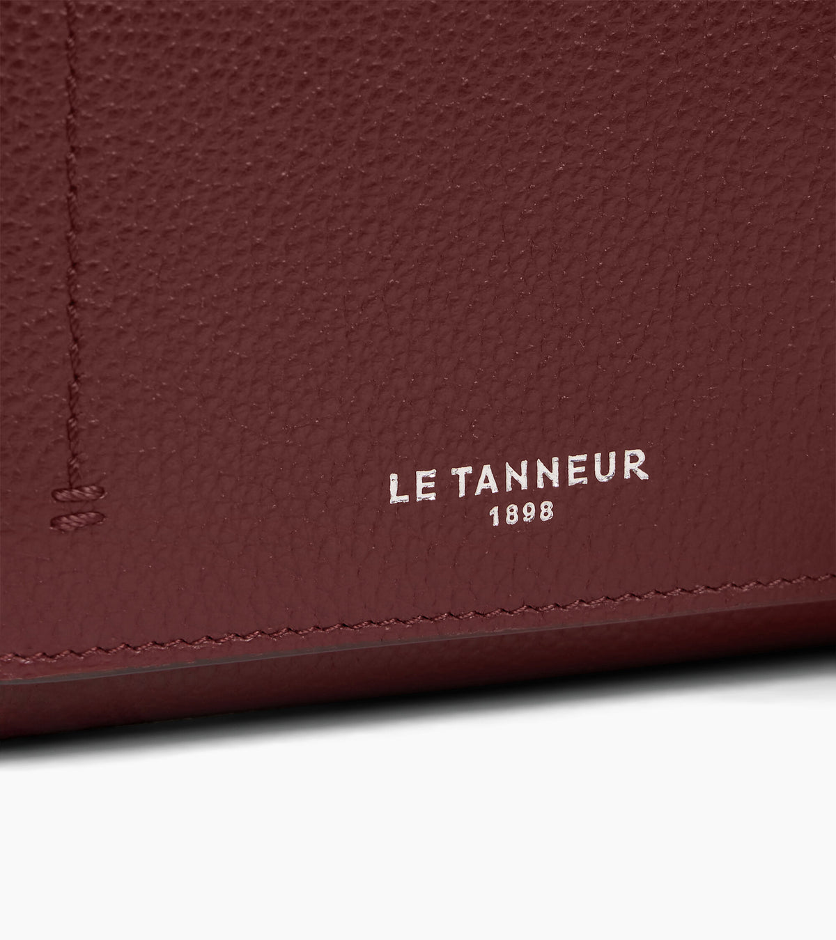 Petit portefeuille à rabat Louison en cuir grainé